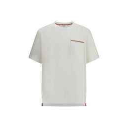 Thom Browne White Cotton T-Shirt