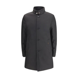 MooRER Black Polyester Coat