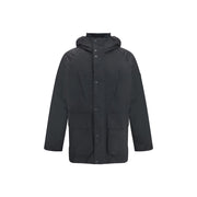 Barbour International Black Cotton Parka