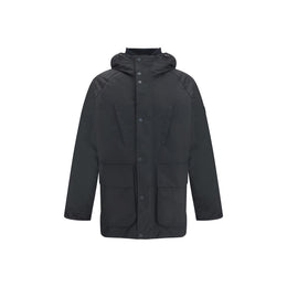 Barbour International Black Cotton Parka