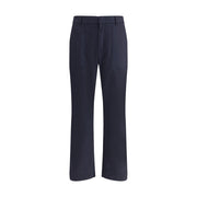 Brioni Blue Wool Casual Pants