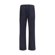 Brioni Blue Wool Casual Pants