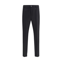 Cruna Black Fleece Wool Dress Pants