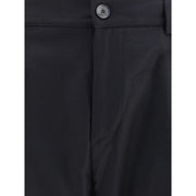 Cruna Black Fleece Wool Dress Pants