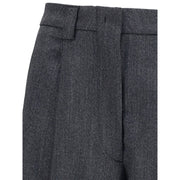 The Latest Gray Polyester Casual Pants