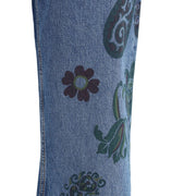 Etro Blue Cotton Flared Jeans