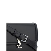 Saint Laurent Black Calf Leather Bos Taurus Shoulder Bag
