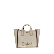 Chloé Beige Cotton Shoulder Bag