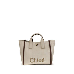 Chloé Beige Cotton Shoulder Bag
