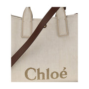Chloé Beige Cotton Shoulder Bag