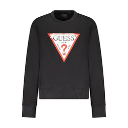 Guess Jeans Black Cotton Sweatshirt