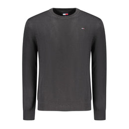 Tommy Hilfiger Black Cotton Men Sweater