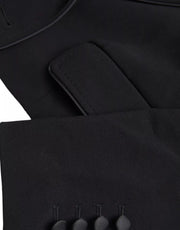 Dolce & Gabbana Black Wool Single Breasted Cropped Jacket