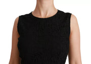 Dolce & Gabbana Black Lace Gown Bodycon Sheath STAFF Dress