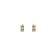 Jil Sander Gold Brass Earrings