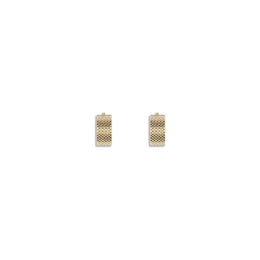 Jil Sander Gold Brass Earrings