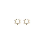 Jil Sander Gold Brass Earrings
