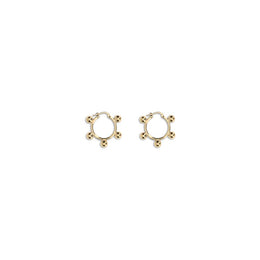 Jil Sander Gold Brass Earrings