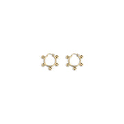 Jil Sander Gold Brass Earrings
