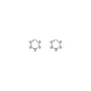 Jil Sander Silver Brass Earrings