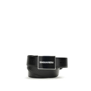 Dsquared² Black Calf Leather Bos Taurus Regular Belt