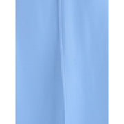 Crida Milano Light Blue Wool Midi Skirt
