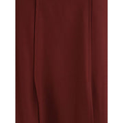 Crida Milano Bordeaux Wool Midi Skirt