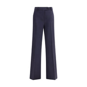 True Royal Blue Viscose Flared Pants