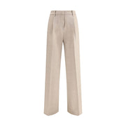True Royal Beige Wool Casual Pants