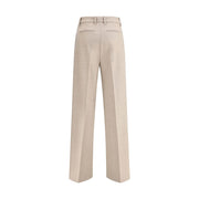 True Royal Beige Wool Casual Pants