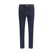 Jacob Cohen Blue Cotton Skinny Jeans