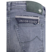 Jacob Cohen Gray Cotton Slim Fit Jeans