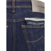 Jacob Cohen Blue Cotton Skinny Jeans