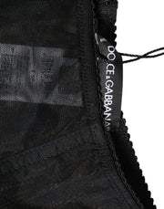 Dolce & Gabbana Black High Waist Mesh Sheer Shapewear Underwear