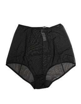 Dolce & Gabbana Black High Waist Mesh Sheer Shapewear Underwear