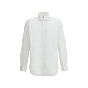 Finamore White Cotton Dress Shirt