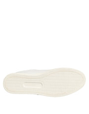 Dolce & Gabbana White Leather Sacre Heart Patch Sneakers  Shoes