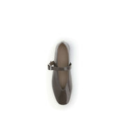 Le Monde Béryl Brown Calf Leather Bos Taurus Ballet Flats