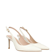 Stuart Weitzman Beige Leather High Heel Pumps