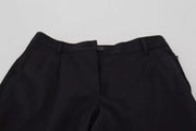 Dolce & Gabbana Black High Waist Skinny Trouser STAFF Pants