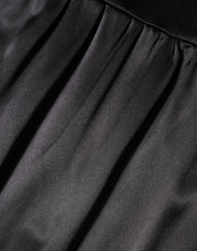 Dolce & Gabbana Black Silk Blend Lace Trim Sleeveless Mini Dress