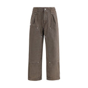 Kenzo Brown Cotton Casual Pants