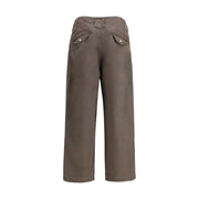 Kenzo Brown Cotton Casual Pants