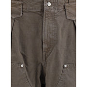 Kenzo Brown Cotton Casual Pants