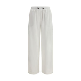 Brunello Cucinelli White Cotton Joggers (Workout Pants)