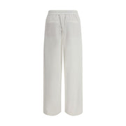 Brunello Cucinelli White Cotton Joggers (Workout Pants)