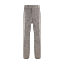Ferragamo Gray Fleece Wool Casual Pants