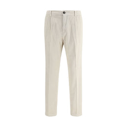 Cruna White Cotton Casual Pants