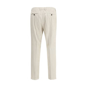 Cruna White Cotton Casual Pants