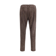 Cruna Brown Cotton Casual Pants